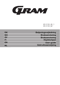 Käyttöohje Gram KS 3135-92 Jääkaappi