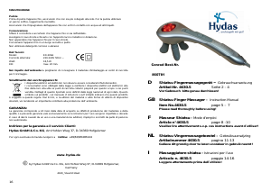 Mode d’emploi Hydas 860781 Appareil de massage