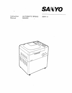 Bruksanvisning Sanyo SBM-10 Bakmaskin