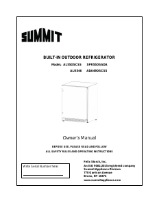 Handleiding Summit AL55OSCSS Koelkast