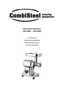 Manual CombiSteel 7455.0090 Meat Grinder