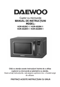 Handleiding Daewoo KOR-6S2BW-1 Magnetron