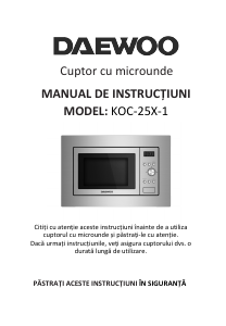 Handleiding Daewoo KOC-25X-1 Magnetron