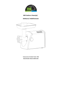 Käyttöohje ERÄ AMG36-300 Lihamylly