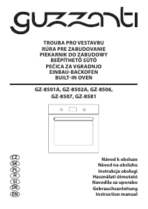 Instrukcja Guzzanti GZ 8501A Piekarnik