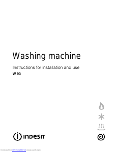 Handleiding Indesit W93 Wasmachine