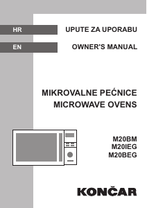 Priručnik Končar M20IEG Mikrovalna pećnica