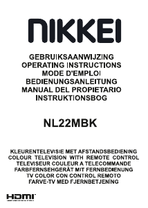 Brugsanvisning Nikkei NL22MBK LED TV