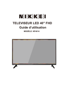 Mode d’emploi Nikkei NF4014 Téléviseur LED