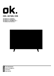 Bedienungsanleitung OK ODL 40740U-DIB LED fernseher