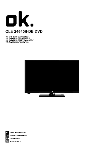 Bedienungsanleitung OK ODL 24640H-DB DVD LED fernseher