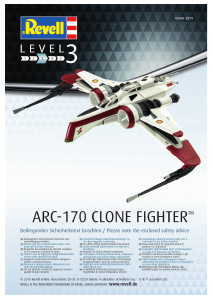 Mode d’emploi Revell set 03608 Star Wars ARC-170 fighter