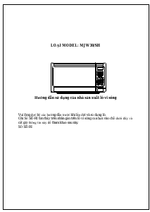 Hướng dẫn sử dụng Torino MJW30/SH Lò vi sóng