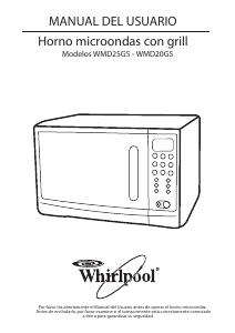 Manual de uso Whirlpool WMD25GS Microondas