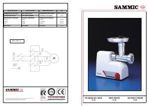 Manual de uso Sammic P-12 Picadora de carne