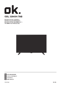 Bedienungsanleitung OK ODL 32643H-TAB LED fernseher