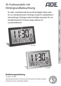 Mode d’emploi ADE CK 2309 Horloge
