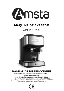 Manual de uso Amsta AMCM87257 Máquina de café espresso