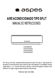 Handleiding Aspes AAAS1800W Airconditioner