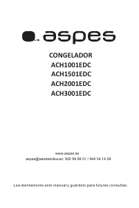 Manual Aspes ACH1501EDC Congelador