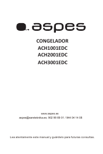 Manual Aspes ACH2001EDC Congelador