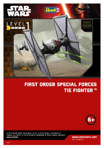 Handleiding Revell set 06751 Star Wars First Order Special Forces TIE fighter