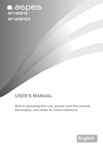 Manual de uso Aspes AF145501EX Frigorífico combinado