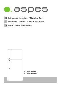 Manual de uso Aspes AC186700ENF Frigorífico combinado