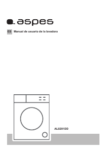 Manual de uso Aspes AL8201DD Lavadora