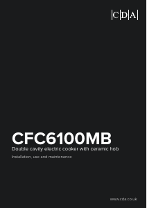 Handleiding CDA CFC6100MB Kookplaat