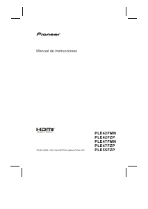 Manual de uso Pioneer PLE47FMN Televisor de LED