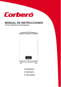 Manual de uso Corberó CTM1000FL Calentador de agua