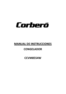 Manual Corberó CCVM8554W Congelador