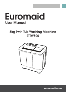 Handleiding Euromaid ETTW800 Wasmachine