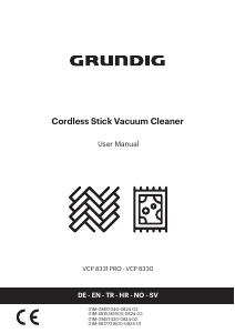 Bruksanvisning Grundig VCP 8331 PRO Dammsugare