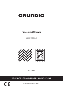 Manuál Grundig VCC 3851 Vysavač