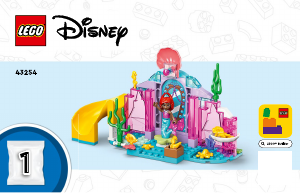 Használati útmutató Lego set 43254 Disney Ariel kristálybarlangja