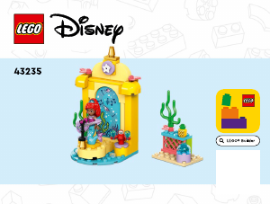 Rokasgrāmata Lego set 43235 Disney Arielas mūzikas skatuve