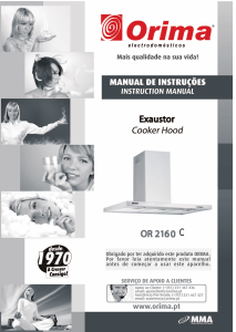 Handleiding Orima OR 2160 C Afzuigkap