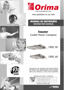 Manual Orima OREL 60 Cooker Hood