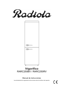Manual de uso Radiola RARC250BV Frigorífico combinado