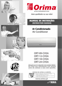 Manual Orima ORT 24 CHSA Ar condicionado