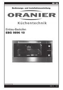 Bedienungsanleitung Oranier EBG 9896 Backofen