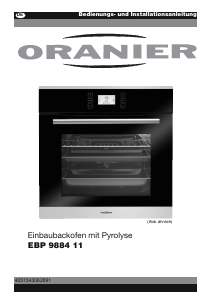 Bedienungsanleitung Oranier EBP 9884 TC Backofen