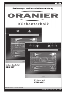 Bedienungsanleitung Oranier EBS 9911 Backofen