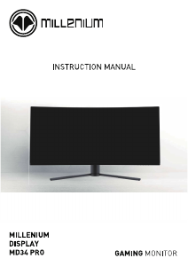 Manual de uso Millenium MD34PRO Monitor de LED
