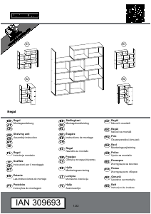 Panduan Livarno IAN 309693 Rak Buku