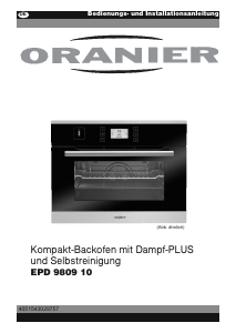 Bedienungsanleitung Oranier EPD 9809 Backofen