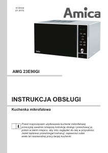 Instrukcja Amica AMG23E90GI Kuchenka mikrofalowa