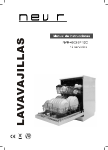 Manual Nevir NVR-4603 6P 12C Máquina de lavar louça